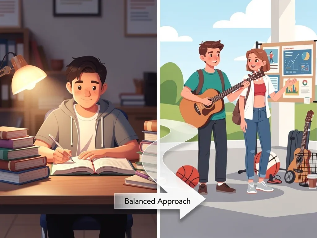 Balancing test scores and extracurriculars in college admissions