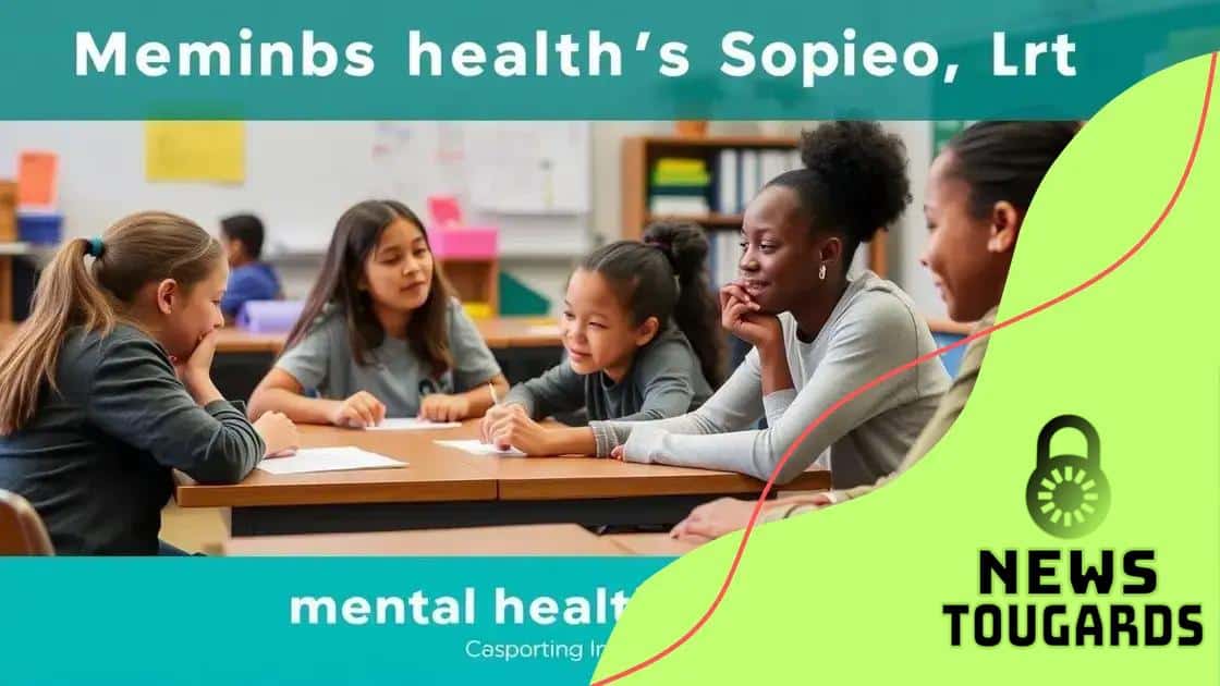 Benefits of mental health support in schools