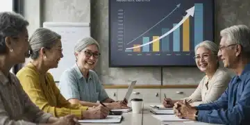 Group of retirees learning about 2026 Social Security benefit changes and income maximization strategies.