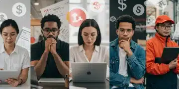 Freelancers navigating tax forms and digital income, preparing for Gig Economy Taxes 2026 changes.