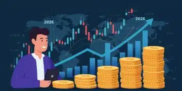 Person analyzing financial data with growing 401(k) investments and increased retirement savings for 2026.