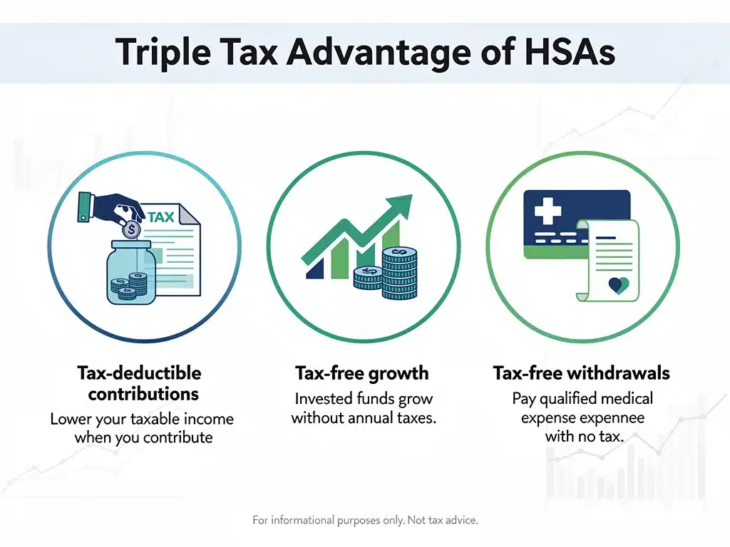 Triple tax advantage of Health Savings Accounts