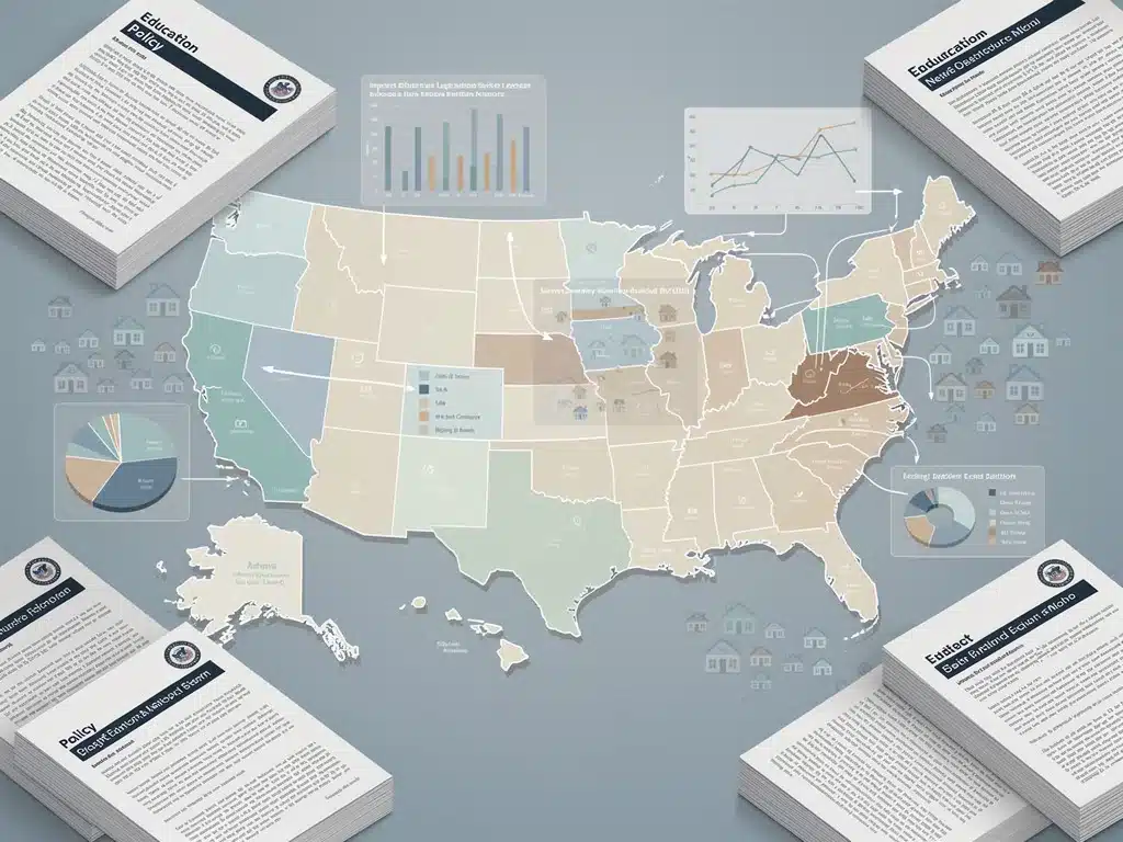 Data visualization showing the nationwide impact of the 2026 K-12 Education Bill on US schools.