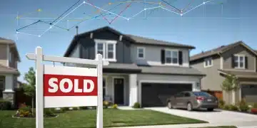 Residential neighborhood with 'Sold' sign, symbolizing the dynamic Housing Market Outlook for Late 2026.