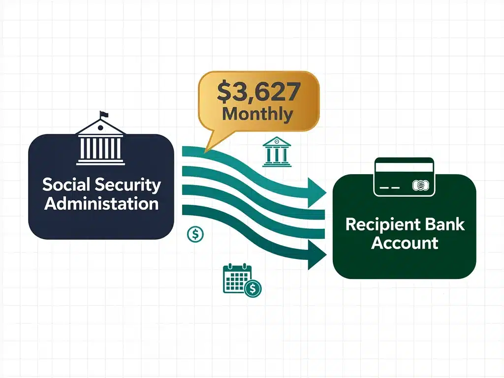 Potential monthly disability benefit payment illustration