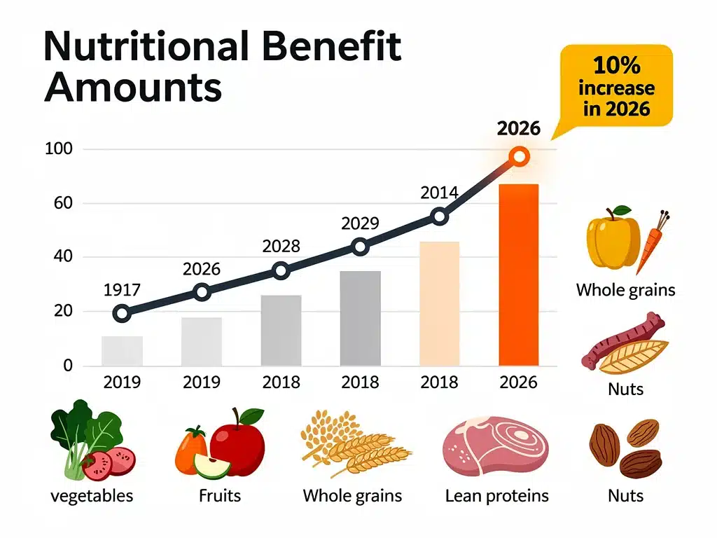 Infographic showing 10% WIC benefit increase and food categories